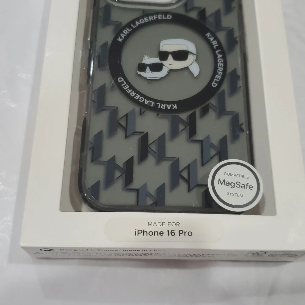 Karl Lagerfeld‎ iPhone 16 Pro Karl Chou chou KL logo slim profile phone case new